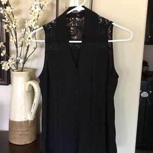 Express Women’s button up top with lace back